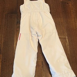 Obermeyer Girls White Ski Snow Winter Bib Pants - SIZE 7